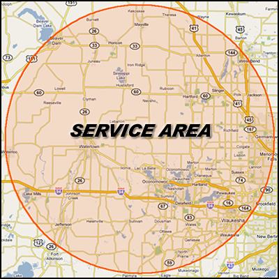 Service area map